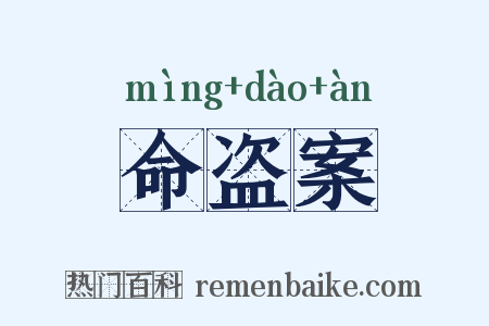 命盗案是什么意思的图片
